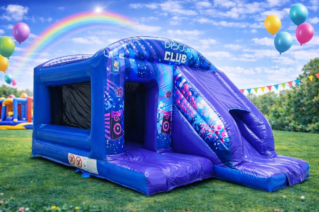 Disco combo with slide 12x18ft bouncy castle