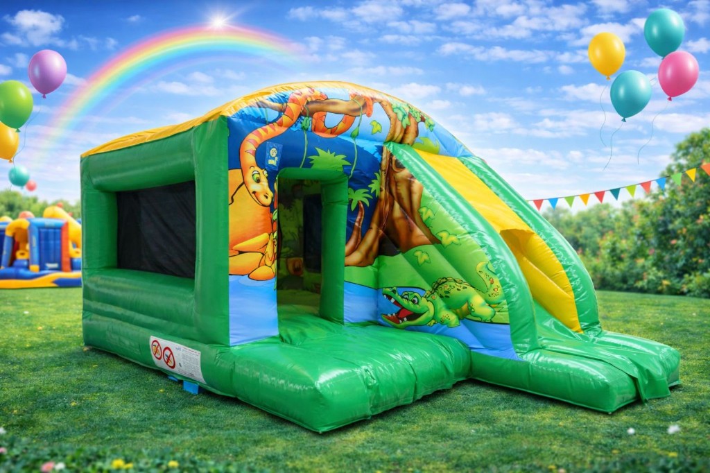 Jungle combo with slide 12x18ft bouncy castle
