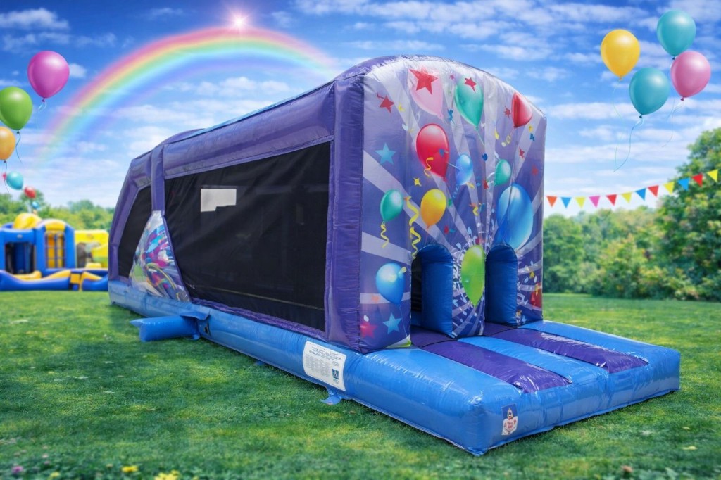 Party obstacle course 10x30ft bouncy castle